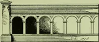 An illustration from Millwork catalogue : makers of the original patent dowelled doors, sash, blinds, fine interior finish, store and office fixtures, bank counters, dealers in lumber, etc (1904)