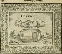 Picture 165 of 259 from Minerua Britanna, or, A garden of heroical deuises, furnished, and adorned with emblemes and impresa's of sundry natures : newly devised, moralized, and published (1612), leaf 159
