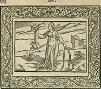 Picture 187 of 259 from Minerua Britanna, or, A garden of heroical deuises, furnished, and adorned with emblemes and impresa's of sundry natures : newly devised, moralized, and published (1612), leaf 177