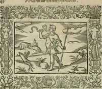 An illustration from Minerua Britanna, or, A garden of heroical deuises, furnished, and adorned with emblemes and impresa's of sundry natures : newly devised, moralized, and published (1612)