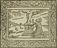 An illustration from Minerua Britanna, or, A garden of heroical deuises, furnished, and adorned with emblemes and impresa's of sundry natures : newly devised, moralized, and published (1612)