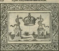 An illustration from Minerua Britanna, or, A garden of heroical deuises, furnished, and adorned with emblemes and impresa's of sundry natures, (1612)