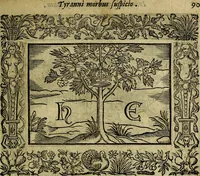 An illustration from Minerva Britanna Or A Garden Of Heroical Deuises, furnished, and adorned with Emblemes and Impresa's of sundry natures (1612)
