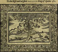 Picture 23 of 256 from Minerva Britanna Or A Garden Of Heroical Deuises, furnished, and adorned with Emblemes and Impresa's of sundry natures (1612), leaf 36