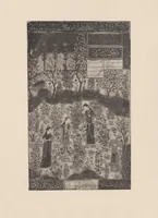 An illustration from Miniatures persanes : tirées des collections de MM. Henry d'Allemagne, Claude Anet, Henri Aubry... (1913)