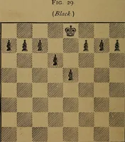An illustration from The minor tactics of chess; a treatise on the development of the forces in obedience to strategic principle (1901)