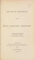 An illustration from Minutes of proceedings of the Royal Artillery Institution (1858)