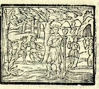 An illustration from Mirinda : favola pastorale (1619)