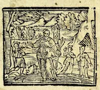 An illustration from Mirinda : favola pastorale (1619)