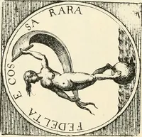 An illustration from The mirrovr of maiestie: or, The badges of honovr conceitedly emblazoned. A photo-lith. fac-simile reprint from Mr. Corser's perfect copy. A.D. 1618 (1870)