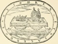 An illustration from The mirrovr of maiestie: or, The badges of honovr conceitedly emblazoned. A photo-lith. fac-simile reprint from Mr. Corser's perfect copy. A.D. 1618 (1870)