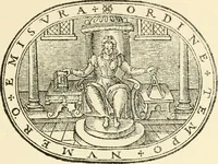 An illustration from The mirrovr of maiestie: or, The badges of honovr conceitedly emblazoned. A photo-lith. fac-simile reprint from Mr. Corser's perfect copy. A.D. 1618 (1870)