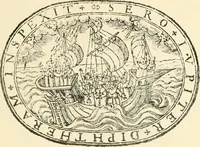 An illustration from The mirrovr of maiestie: or, The badges of honovr conceitedly emblazoned. A photo-lith. fac-simile reprint from Mr. Corser's perfect copy. A.D. 1618 (1870)