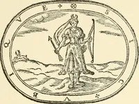 An illustration from The mirrovr of maiestie: or, The badges of honovr conceitedly emblazoned. A photo-lith. fac-simile reprint from Mr. Corser's perfect copy. A.D. 1618 (1870)
