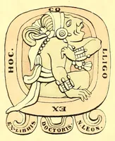 An illustration from Miscelaneo espiritual, en el idioma zapoteco, que administra la provincia de Oaxac, de la Orden de Predicadores. : En que se contienen los quinze misterios del Santissimo Rosario, con sus ofrecimientos en cada uno. Las mas principales indulgencias, que ganan sus cofrades. Con diez y seis exemplos de lo mismo. Algunas oraciones deuotas, para la vida, y para la muerte. El cathecismo de toda la doctrina christiana. Con un confessionario para los que empieçan à aprender el dicho idioma. (1666)