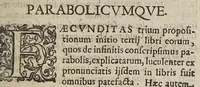 Picture 3 of 51 from Miscellanevm hyperbolicvm, et parabolicvm : in qvo praecipve agitvr de centris grauitatis hyperbolae, partium eiusdem, atque nonnullorum solidorum, de quibus nunquam geometria locuta est : parabola nouiter quadratur dupliciter : ducuntur infinitarum parabolarum tangentes : assignantur maxima inscriptibilia, minimaque circumscriptibilia : infinitis parabolis, conoidibus, ac semifusis parabolicis : aliaque geometrica noua exponuntur scitu digna (1659), leaf 15