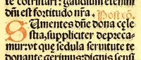 An illustration from Missale romanum ordinarium. : Misale romanum nuper adoptatum co[m]modu[m] quoru[m]cu[m]q[ue] sacerdotu[m] summa diligentia distinctu[m]: atq[ue] ita ex nouo ordine digestu[m] vt apposit[is] introitib[us], gradualib[us], offertorijs [et] co[m]munionibus o[mn]es miss[a]e sint in suis loc[is] integre. In quo etia[m] adiunct[a]e sunt mult[a]e miss[a]e uou[a]e [sic], [et] alia plurima sup[er]addita, q[uae] in missalib[us] hacten[us] i[m]p[re]ssis d[e]sideraba[n]tur. 1561 (1561)