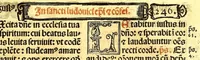 Picture 22 of 33 from Missale romanum ordinarium. : Misale romanum nuper adoptatum co[m]modu[m] quoru[m]cu[m]q[ue] sacerdotu[m] summa diligentia distinctu[m]: atq[ue] ita ex nouo ordine digestu[m] vt apposit[is] introitib[us], gradualib[us], offertorijs [et] co[m]munionibus o[mn]es miss[a]e sint in suis loc[is] integre. In quo etia[m] adiunct[a]e sunt mult[a]e miss[a]e uou[a]e [sic], [et] alia plurima sup[er]addita, q[uae] in missalib[us] hacten[us] i[m]p[re]ssis d[e]sideraba[n]tur. 1561 (1561), leaf 471
