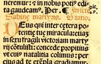 An illustration from Missale romanum ordinarium. : Misale romanum nuper adoptatum co[m]modu[m] quoru[m]cu[m]q[ue] sacerdotu[m] summa diligentia distinctu[m]: atq[ue] ita ex nouo ordine digestu[m] vt apposit[is] introitib[us], gradualib[us], offertorijs [et] co[m]munionibus o[mn]es miss[a]e sint in suis loc[is] integre. In quo etia[m] adiunct[a]e sunt mult[a]e miss[a]e uou[a]e [sic], [et] alia plurima sup[er]addita, q[uae] in missalib[us] hacten[us] i[m]p[re]ssis d[e]sideraba[n]tur. 1561 (1561)