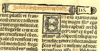 An illustration from Missale romanum ordinarium. : Misale romanum nuper adoptatum co[m]modu[m] quoru[m]cu[m]q[ue] sacerdotu[m] summa diligentia distinctu[m]: atq[ue] ita ex nouo ordine digestu[m] vt apposit[is] introitib[us], gradualib[us], offertorijs [et] co[m]munionibus o[mn]es miss[a]e sint in suis loc[is] integre. In quo etia[m] adiunct[a]e sunt mult[a]e miss[a]e uou[a]e [sic], [et] alia plurima sup[er]addita, q[uae] in missalib[us] hacten[us] i[m]p[re]ssis d[e]sideraba[n]tur. 1561 (1561)