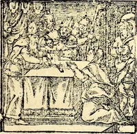 An illustration from Missale romanvm, ex decreto sacrosancti Concilij Tridentini restitum (1575)