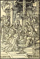 An illustration from Missale romanvm, ex decreto sacrosancti Concilij Tridentini restitum (1575)