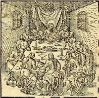 An illustration from Missale romanvm, ex decreto sacrosancti Concilij Tridentini restitum (1575)