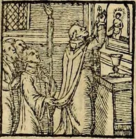 An illustration from Missale romanvm, ex decreto sacrosancti Concilij Tridentini restitum (1575)