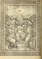 An illustration from Missale romanvm, ex decreto sacrosancti Concilij Tridentini restitum (1575)