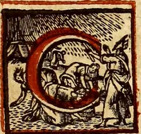 An illustration from Missale romanvm, ex decreto sacrosancti Concilij Tridentini restitum (1575)