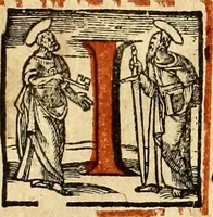 An illustration from Missale romanvm, ex decreto sacrosancti Concilij Tridentini restitum (1575)