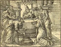 An illustration from Missale romanvm, ex decreto sacrosancti Concilij Tridentini restitum (1575)