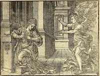 An illustration from Missale romanvm, ex decreto sacrosancti Concilij Tridentini restitum (1575)