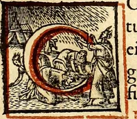 An illustration from Missale romanvm, ex decreto sacrosancti Concilij Tridentini restitum (1575)