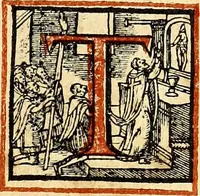An illustration from Missale romanvm, ex decreto sacrosancti Concilij Tridentini restitum (1575)