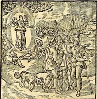 An illustration from Missale romanvm, ex decreto sacrosancti Concilij Tridentini restitum (1575)