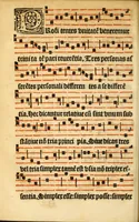 An illustration from Misse familiares cum suis ca[n]tibu[us] angelicis nuperrime ad vngue[m] recognite : nam pleraq[ue] in vetustiorib[us] exe[m]plarib[us] truncata, in hac nouissima recognitione reintegrata sunt sicuti precipue in intonationibus Psalmorum videre est. Misse sole[n]niores toti[us] anni, nuperrime ad vngue[m] recognite. Communes prose totius anni nouissime emendate (1526)