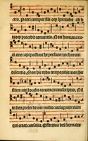 An illustration from Misse familiares cum suis ca[n]tibu[us] angelicis nuperrime ad vngue[m] recognite : nam pleraq[ue] in vetustiorib[us] exe[m]plarib[us] truncata, in hac nouissima recognitione reintegrata sunt sicuti precipue in intonationibus Psalmorum videre est. Misse sole[n]niores toti[us] anni, nuperrime ad vngue[m] recognite. Communes prose totius anni nouissime emendate (1526)