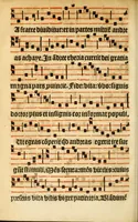 An illustration from Misse familiares cum suis ca[n]tibu[us] angelicis nuperrime ad vngue[m] recognite : nam pleraq[ue] in vetustiorib[us] exe[m]plarib[us] truncata, in hac nouissima recognitione reintegrata sunt sicuti precipue in intonationibus Psalmorum videre est. Misse sole[n]niores toti[us] anni, nuperrime ad vngue[m] recognite. Communes prose totius anni nouissime emendate (1526)