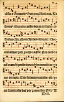 An illustration from Misse familiares cum suis ca[n]tibu[us] angelicis nuperrime ad vngue[m] recognite : nam pleraq[ue] in vetustiorib[us] exe[m]plarib[us] truncata, in hac nouissima recognitione reintegrata sunt sicuti precipue in intonationibus Psalmorum videre est. Misse sole[n]niores toti[us] anni, nuperrime ad vngue[m] recognite. Communes prose totius anni nouissime emendate (1526)