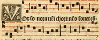 An illustration from Misse familiares cum suis ca[n]tibu[us] angelicis nuperrime ad vngue[m] recognite : nam pleraq[ue] in vetustiorib[us] exe[m]plarib[us] truncata, in hac nouissima recognitione reintegrata sunt sicuti precipue in intonationibus Psalmorum videre est. Misse sole[n]niores toti[us] anni, nuperrime ad vngue[m] recognite. Communes prose totius anni nouissime emendate (1526)