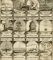 Picture 3 of 181 from M. Laurentii Wolfgangi Woyttens Emblematischer Parnassus : worauf die Musen, ihre Blumen-Lese, zu allerhand Freuden und Trauer-Kräntzen halten : um, den Lob-werthen Tugend-Chor, durch angenehme Rosen : hergegen, das ungezähmte Laster-Thun, mit wildem Dorn- und Distel-Flor, zu krönen : nach specialem Verlangen, in einem Gefilde, von funffzehen Hundert in dreyen verschiedlichen Theilen verfassten .. (1727), leaf 10