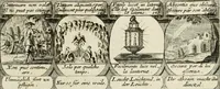 Picture 69 of 181 from M. Laurentii Wolfgangi Woyttens Emblematischer Parnassus : worauf die Musen, ihre Blumen-Lese, zu allerhand Freuden und Trauer-Kräntzen halten : um, den Lob-werthen Tugend-Chor, durch angenehme Rosen : hergegen, das ungezähmte Laster-Thun, mit wildem Dorn- und Distel-Flor, zu krönen : nach specialem Verlangen, in einem Gefilde, von funffzehen Hundert in dreyen verschiedlichen Theilen verfassten .. (1727), leaf 116