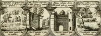 Picture 72 of 181 from M. Laurentii Wolfgangi Woyttens Emblematischer Parnassus : worauf die Musen, ihre Blumen-Lese, zu allerhand Freuden und Trauer-Kräntzen halten : um, den Lob-werthen Tugend-Chor, durch angenehme Rosen : hergegen, das ungezähmte Laster-Thun, mit wildem Dorn- und Distel-Flor, zu krönen : nach specialem Verlangen, in einem Gefilde, von funffzehen Hundert in dreyen verschiedlichen Theilen verfassten .. (1727), leaf 118