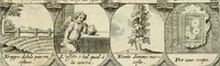 Picture 81 of 181 from M. Laurentii Wolfgangi Woyttens Emblematischer Parnassus : worauf die Musen, ihre Blumen-Lese, zu allerhand Freuden und Trauer-Kräntzen halten : um, den Lob-werthen Tugend-Chor, durch angenehme Rosen : hergegen, das ungezähmte Laster-Thun, mit wildem Dorn- und Distel-Flor, zu krönen : nach specialem Verlangen, in einem Gefilde, von funffzehen Hundert in dreyen verschiedlichen Theilen verfassten .. (1727), leaf 126