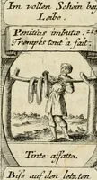 Picture 84 of 181 from M. Laurentii Wolfgangi Woyttens Emblematischer Parnassus : worauf die Musen, ihre Blumen-Lese, zu allerhand Freuden und Trauer-Kräntzen halten : um, den Lob-werthen Tugend-Chor, durch angenehme Rosen : hergegen, das ungezähmte Laster-Thun, mit wildem Dorn- und Distel-Flor, zu krönen : nach specialem Verlangen, in einem Gefilde, von funffzehen Hundert in dreyen verschiedlichen Theilen verfassten .. (1727), leaf 130