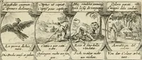 Picture 87 of 181 from M. Laurentii Wolfgangi Woyttens Emblematischer Parnassus : worauf die Musen, ihre Blumen-Lese, zu allerhand Freuden und Trauer-Kräntzen halten : um, den Lob-werthen Tugend-Chor, durch angenehme Rosen : hergegen, das ungezähmte Laster-Thun, mit wildem Dorn- und Distel-Flor, zu krönen : nach specialem Verlangen, in einem Gefilde, von funffzehen Hundert in dreyen verschiedlichen Theilen verfassten .. (1727), leaf 130