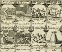 Picture 92 of 181 from M. Laurentii Wolfgangi Woyttens Emblematischer Parnassus : worauf die Musen, ihre Blumen-Lese, zu allerhand Freuden und Trauer-Kräntzen halten : um, den Lob-werthen Tugend-Chor, durch angenehme Rosen : hergegen, das ungezähmte Laster-Thun, mit wildem Dorn- und Distel-Flor, zu krönen : nach specialem Verlangen, in einem Gefilde, von funffzehen Hundert in dreyen verschiedlichen Theilen verfassten .. (1727), leaf 134