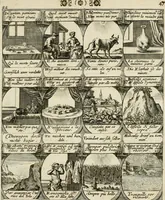 Picture 94 of 181 from M. Laurentii Wolfgangi Woyttens Emblematischer Parnassus : worauf die Musen, ihre Blumen-Lese, zu allerhand Freuden und Trauer-Kräntzen halten : um, den Lob-werthen Tugend-Chor, durch angenehme Rosen : hergegen, das ungezähmte Laster-Thun, mit wildem Dorn- und Distel-Flor, zu krönen : nach specialem Verlangen, in einem Gefilde, von funffzehen Hundert in dreyen verschiedlichen Theilen verfassten .. (1727), leaf 138