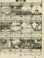 An illustration from M. Laurentii Wolfgangi Woyttens Emblematischer Parnassus : worauf die Musen, ihre Blumen-Lese, zu allerhand Freuden und Trauer-Kräntzen halten : um, den Lob-werthen Tugend-Chor, durch angenehme Rosen : hergegen, das ungezähmte Laster-Thun, mit wildem Dorn- und Distel-Flor, zu krönen : nach specialem Verlangen, in einem Gefilde, von funffzehen Hundert in dreyen verschiedlichen Theilen verfassten .. (1727)